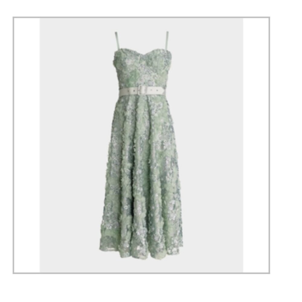 Dress the Population Black Label- Mabel Floral Midi Dress Neiman's Fall 2025
